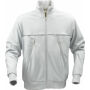 Printer Track sweater jacket Light grey / Lime S