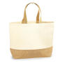 Jute Base Canvas Tote XL - Natural - One Size