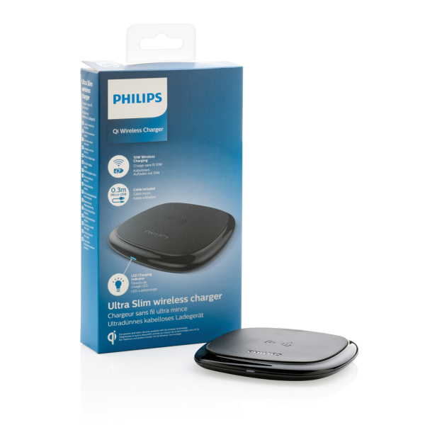 Philips 10W Qi draadloze oplader, zwart