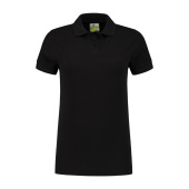 L&S Polo Basic SS for her black XXL
