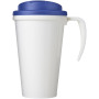 Brite-Americano® Grande 350 ml mug with spill-proof lid - White/Blue