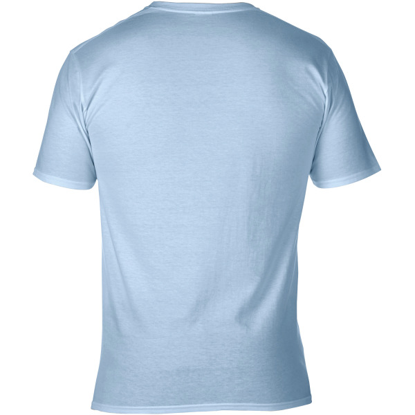 Premium Cotton Adult V-neck T-shirt Light Blue XXL