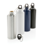 XL aluminum sportfles met karabijnhaak, zilver