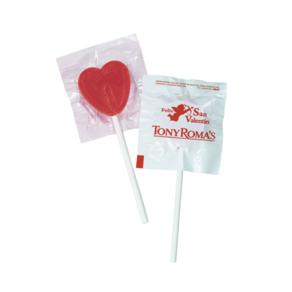 Lolly in hartvorm Lolly in hartvorm