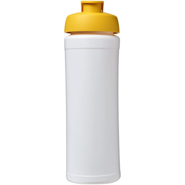 Baseline® Plus grip 750 ml sportfles met flipcapdeksel - Wit/Geel