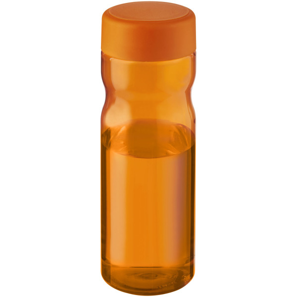 H2O Active® Base 650 ml screw cap water bottle - Orange/Orange