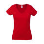 Ladies Valueweight V-Neck T - Red - 2XL
