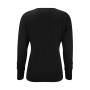 Ladies’ V-Neck Knitted Pullover - French Navy - 2XS