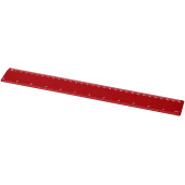 Renzo 30 cm plastlinjal - Röd