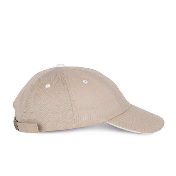 Top - 6-Panel-Kappe Beige / White One Size
