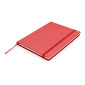 Deluxe hardcover PU A5 notitieboek, rood