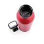 Vacuum insulated leak proof standard mouth bottle, red