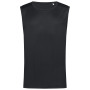 Stedman Sleeveless T-shirt Mesh Active-Dry for him black opal L