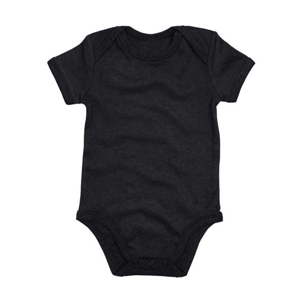 Baby Bodysuit - Charcoal Grey Melange Organic - 12-18