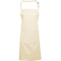 Colours Bib Apron With Pocket Natural One Size