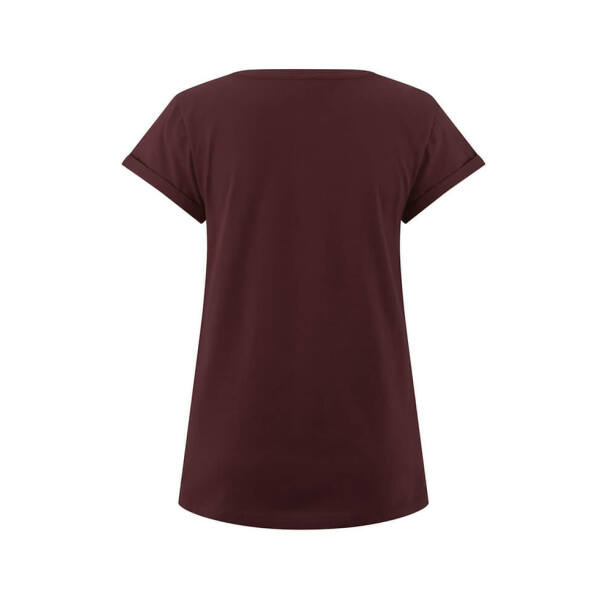 Women's Rolled Sleeve T-shirt Burgundy S
