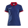 *Pro Control poloshirt wmn navy/br. red m