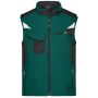 Workwear Softshell Vest - STRONG - - dark-green/black - 6XL