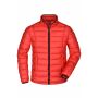 Men's Quilted Down Jacket - red/black - S