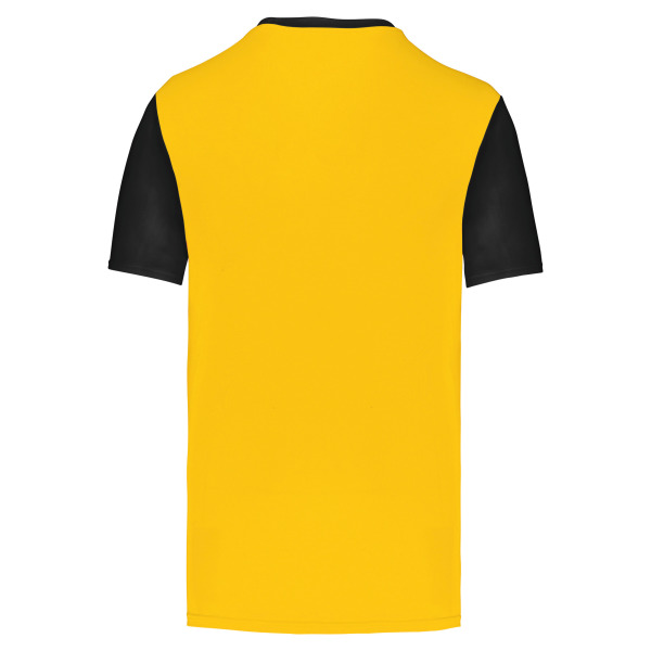 Volwassen tweekleurige jersey met korte mouwen Sporty Yellow / Black S