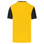 Volwassen tweekleurige jersey met korte mouwen Sporty Yellow / Black 3XL