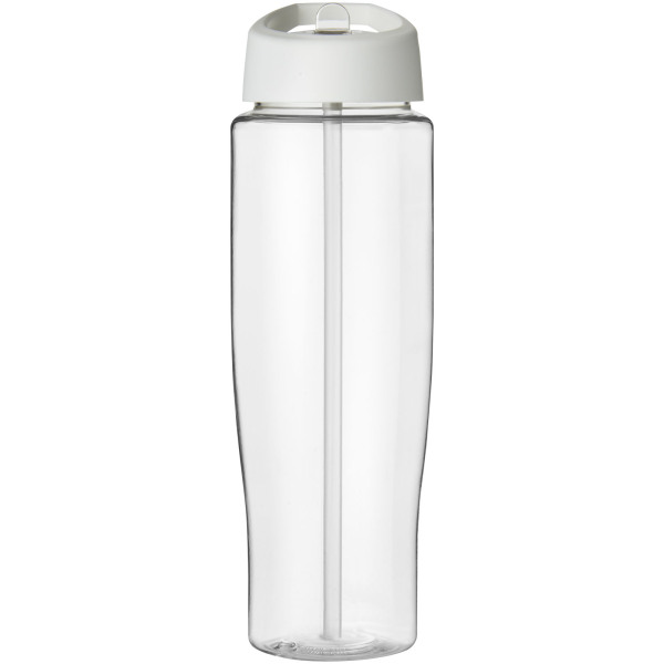 H2O Active® Tempo 700 ml spout lid sport bottle - Transparent/White