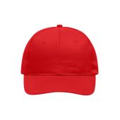 MB004 6 Panel Promo Cap - signal-red - one size