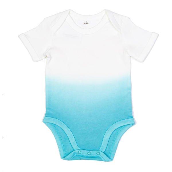 Baby Dips Bodysuit - White/Surf Blue