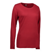Interlock T-shirt | long-sleeved | women - Red, 3XL