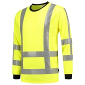 T-shirt RWS Birdseye Lange Mouw 103002 Fluor Yellow S