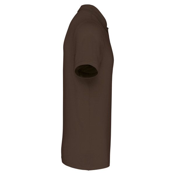 Piqué-herenpolo korte mouwen Chocolate 4XL