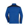 Men's Knitted Workwear Fleece Jacket - STRONG - - royal-melange/navy - 6XL
