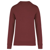Ecologische sweater met ronde hals Wine 3XL