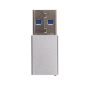 USB A naar USB C adapter, zilver