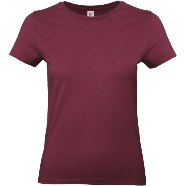 #E190 Ladies' T-shirt Burgundy XXL