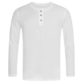 Stedman T-shirt Henley Shawn LS for him white L