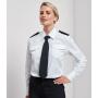 Ladies Long Sleeve Pilot Shirt, White, 10, Premier