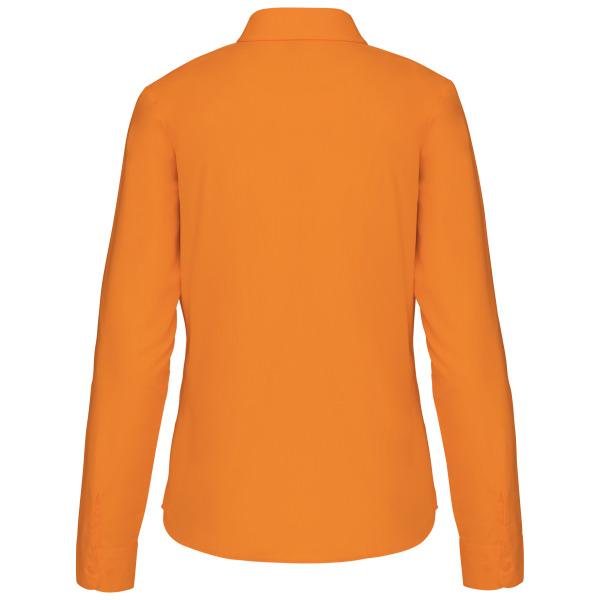 Overhemd in onderhoudsvriendelijk polykatoen-popeline dames Orange S