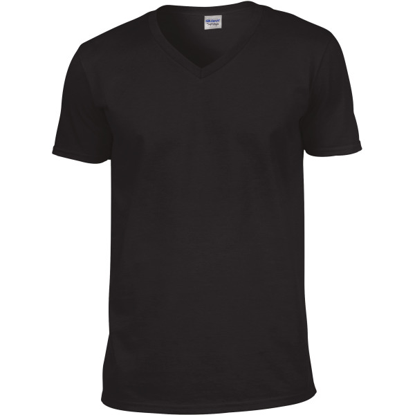 Softstyle Euro Fit Adult V-neck T-shirt Black L