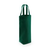 Fairtrade Cotton Bottle Bag - Bottle Green - One Size