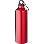 Oregon 770 ml aluminium waterfles met karabijnhaak - Rood