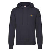 Vintage Hooded Sweat Classic Small Logo Print - Deep Navy - S
