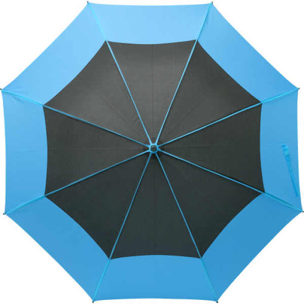 Pongee (190T) stormparaplu Martha lichtblauw