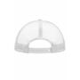 MB070 5 Panel Polyester Mesh Cap - white - one size