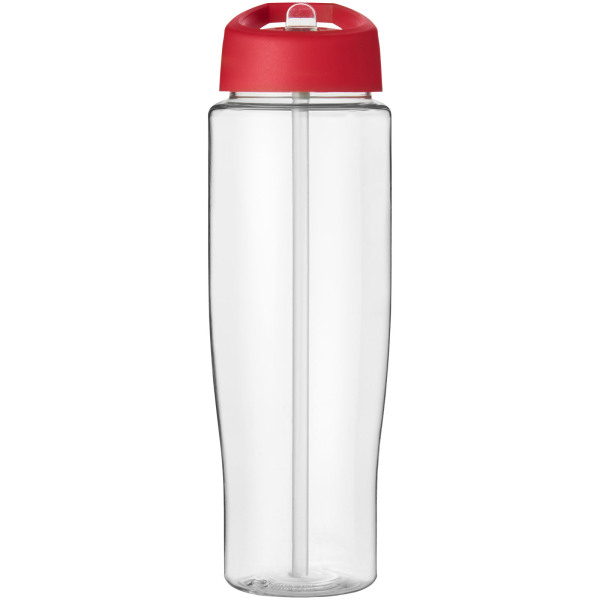 H2O Active® Tempo 700 ml spout lid sport bottle - Transparent/Red