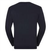 RUS Men Crew Neck Knitted Pullover, French Navy, XS