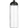 H2O Active® Vibe 850 ml sportfles met koepeldeksel - Transparant/Zwart