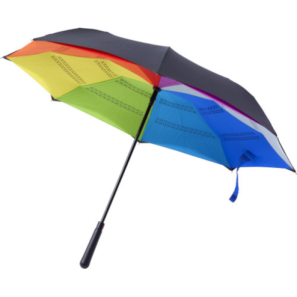 Automatische en omkeerbare pongee polyester (190T) paraplu met 8 panelen