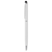 Neilo Touch balpen stylus gerecycled alu blauwe inkt - wit