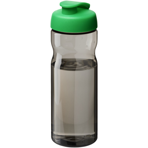 H2O Active® Eco Base 650 ml flip lid sport bottle - Charcoal/Bright green